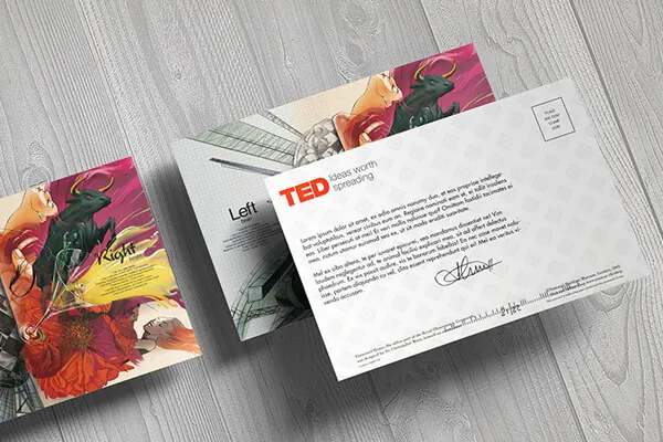Direct mail postcard design