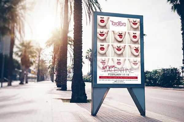 Backlit poster design