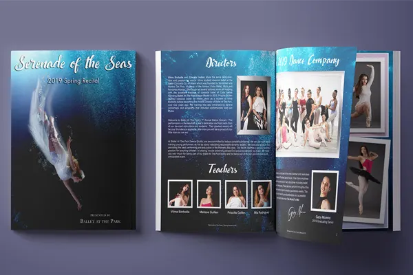 Ballet playbill program book design