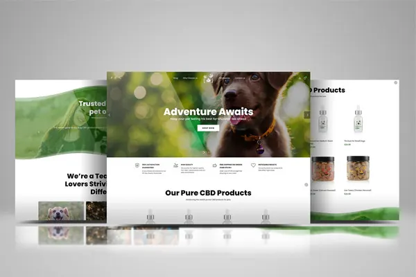 Calming Whiskers e-commerce website design