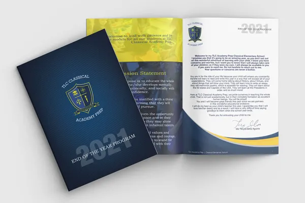 Yearbook and presentation folder design